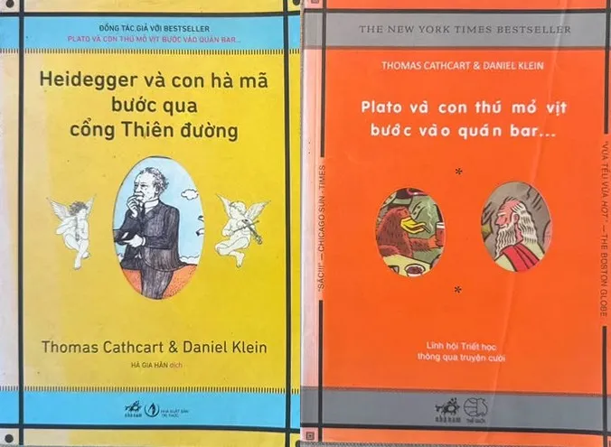 Bìa sách Heidegger và con hà mã bước qua cổng Thiên đường - Plato và con thú mỏ vịt bước vào quán bar